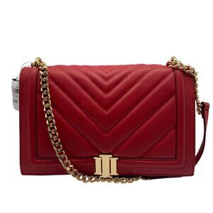 I.N.C. International Concepts Red Pepper Chevron Ajae Flap Convertible Crossbody